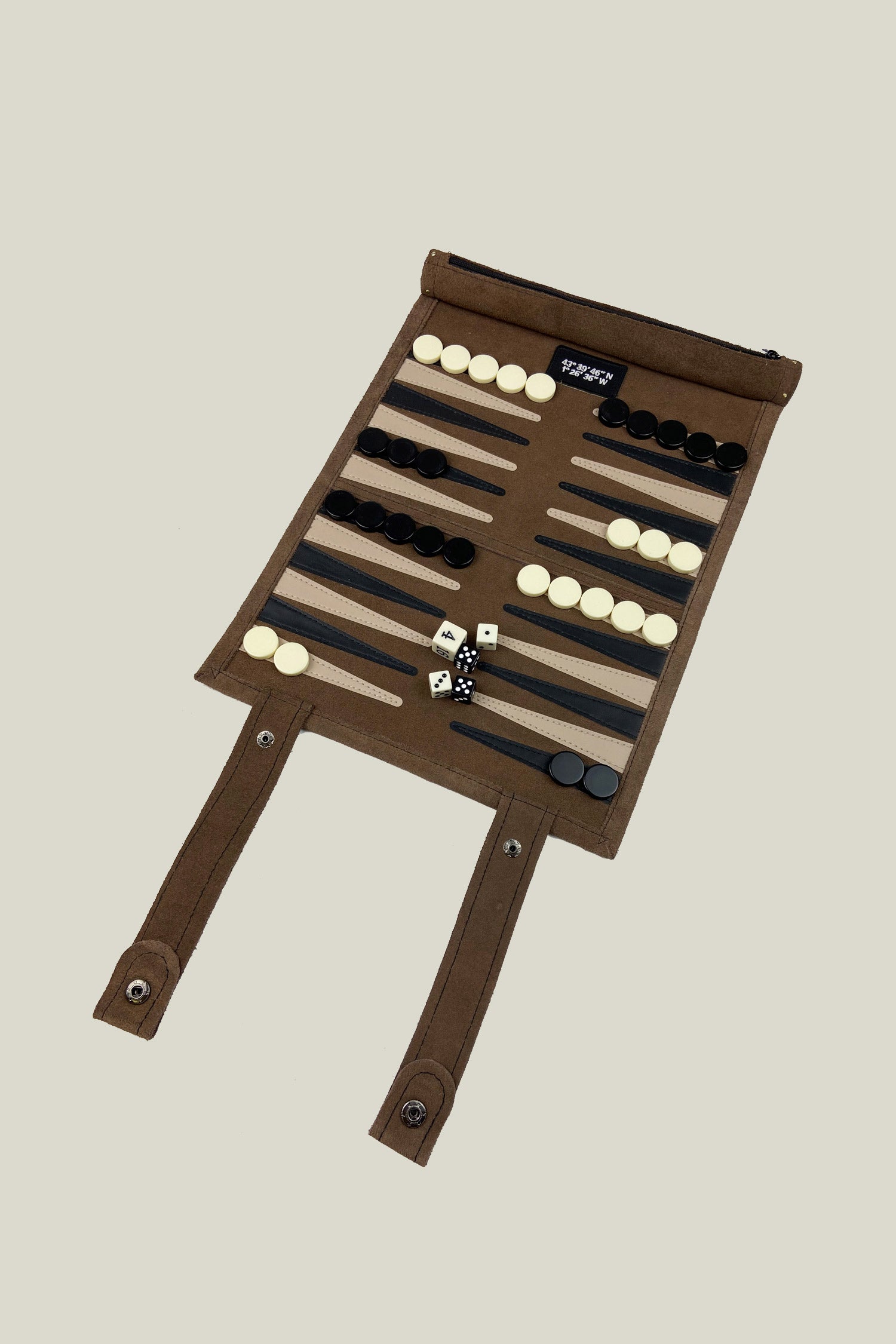 Backgammon "Travel" - Marron