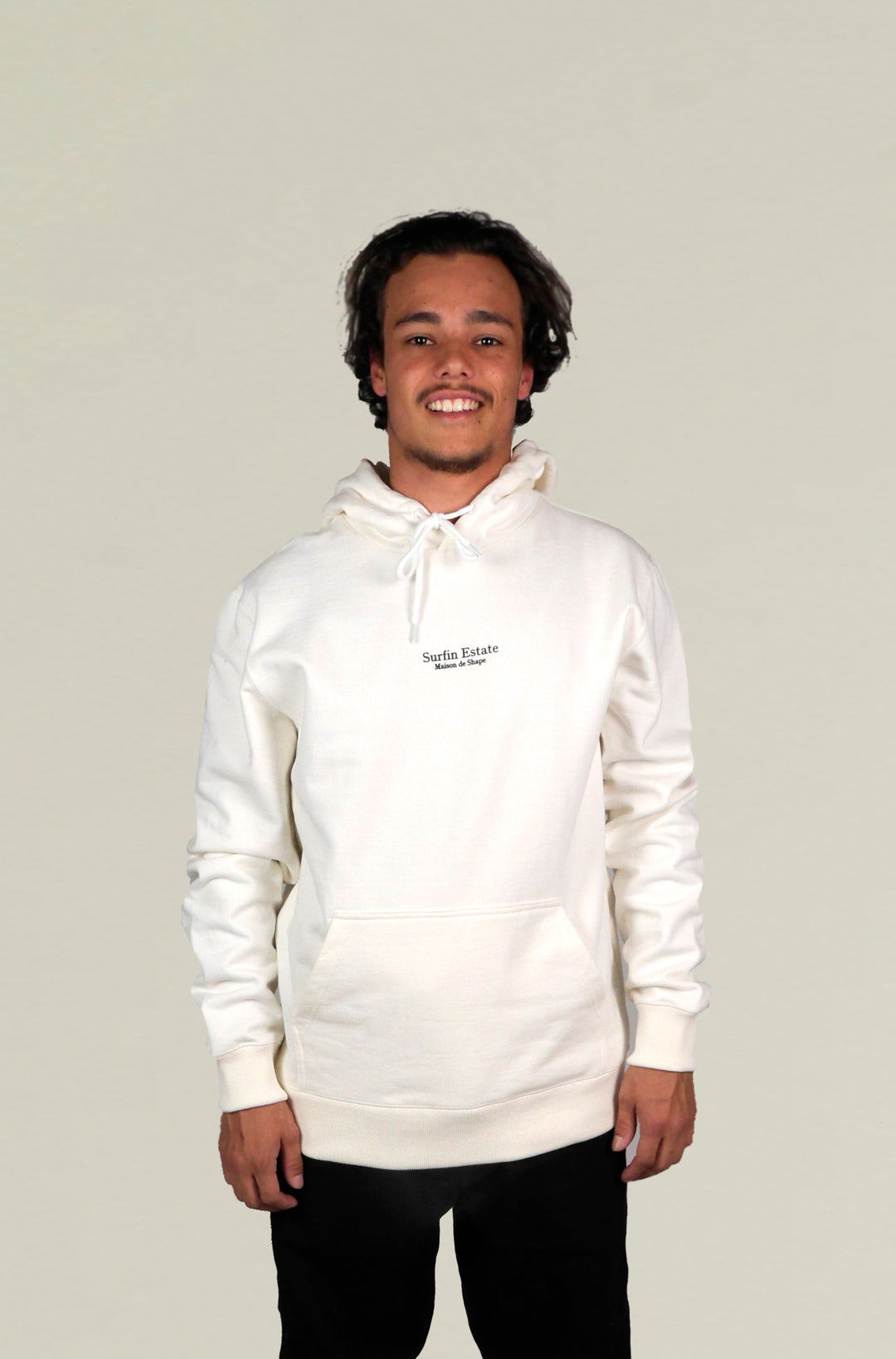 Hoodie "Maison de shape" - Ecru