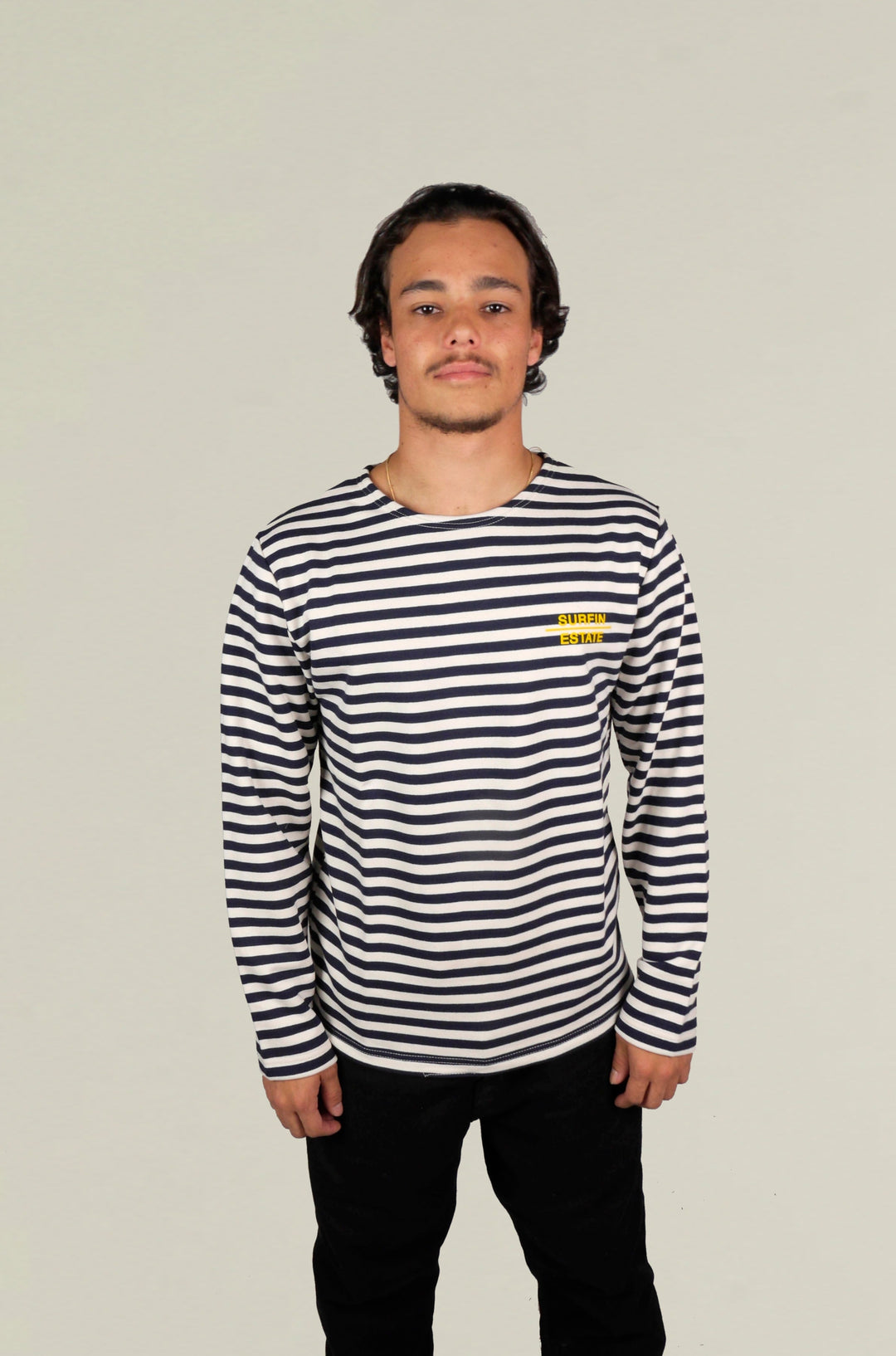 Striped sweater "Logo 15"