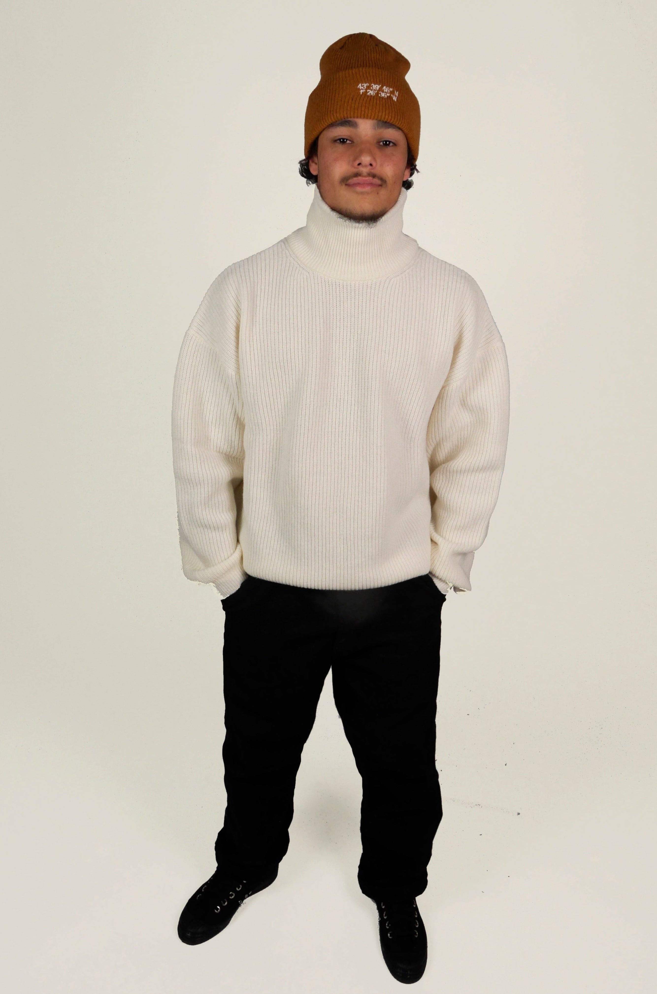 Turtleneck jumper "North" - Off white