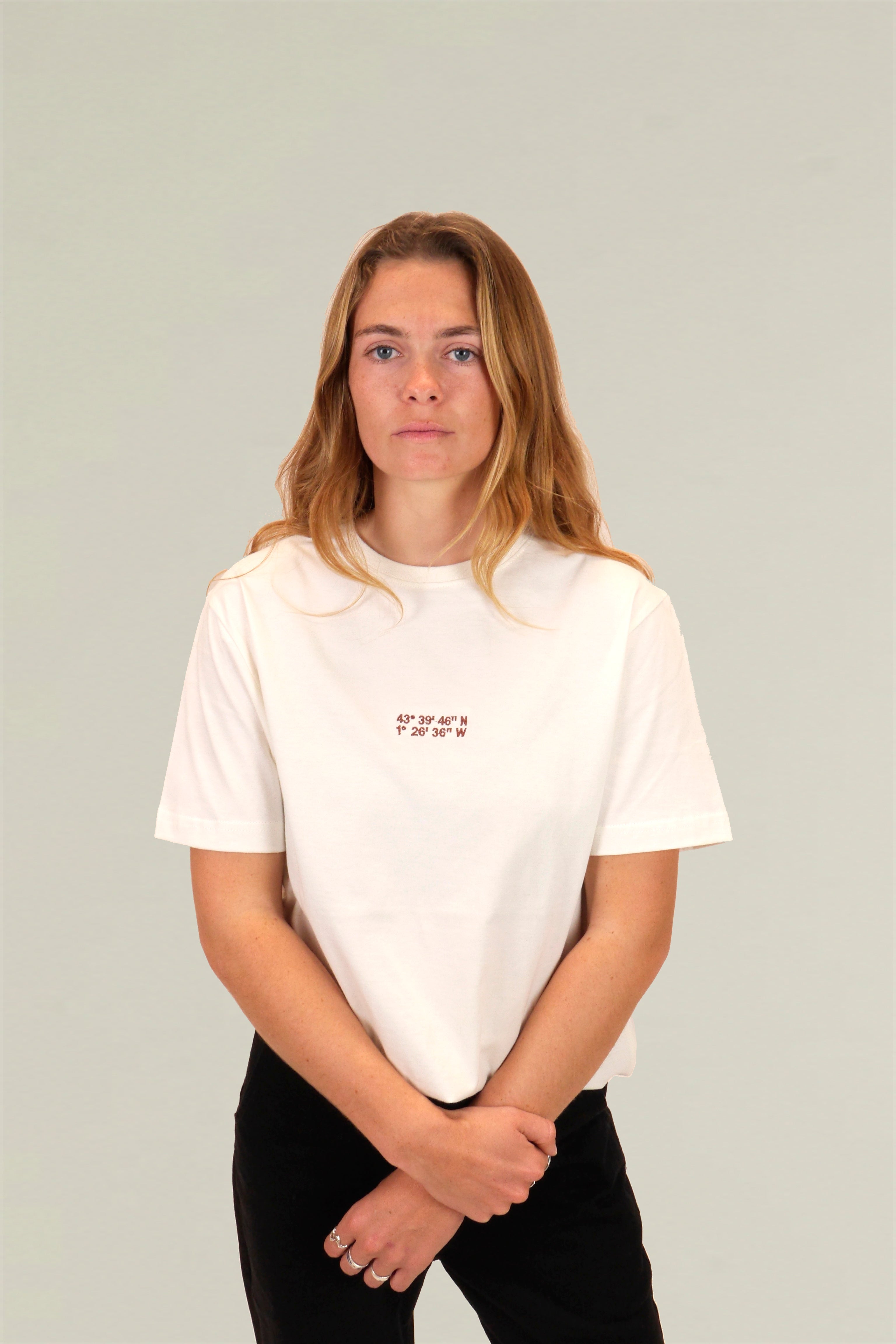 T-shirt MC "Coordonnées 2024" - Blanc