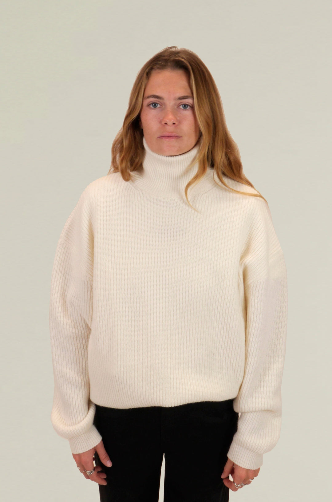 Turtleneck jumper "North" - Off white