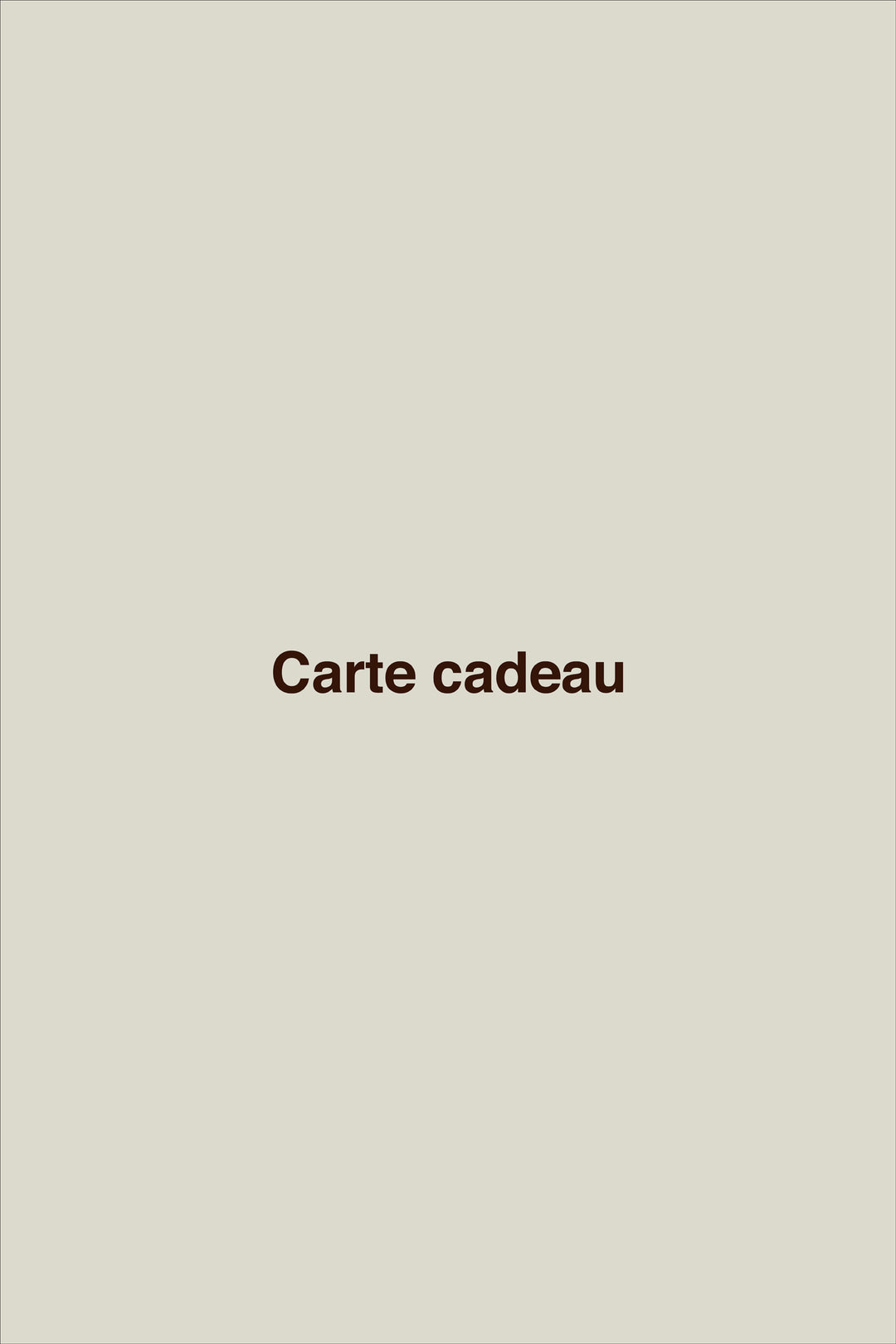 Carte cadeau