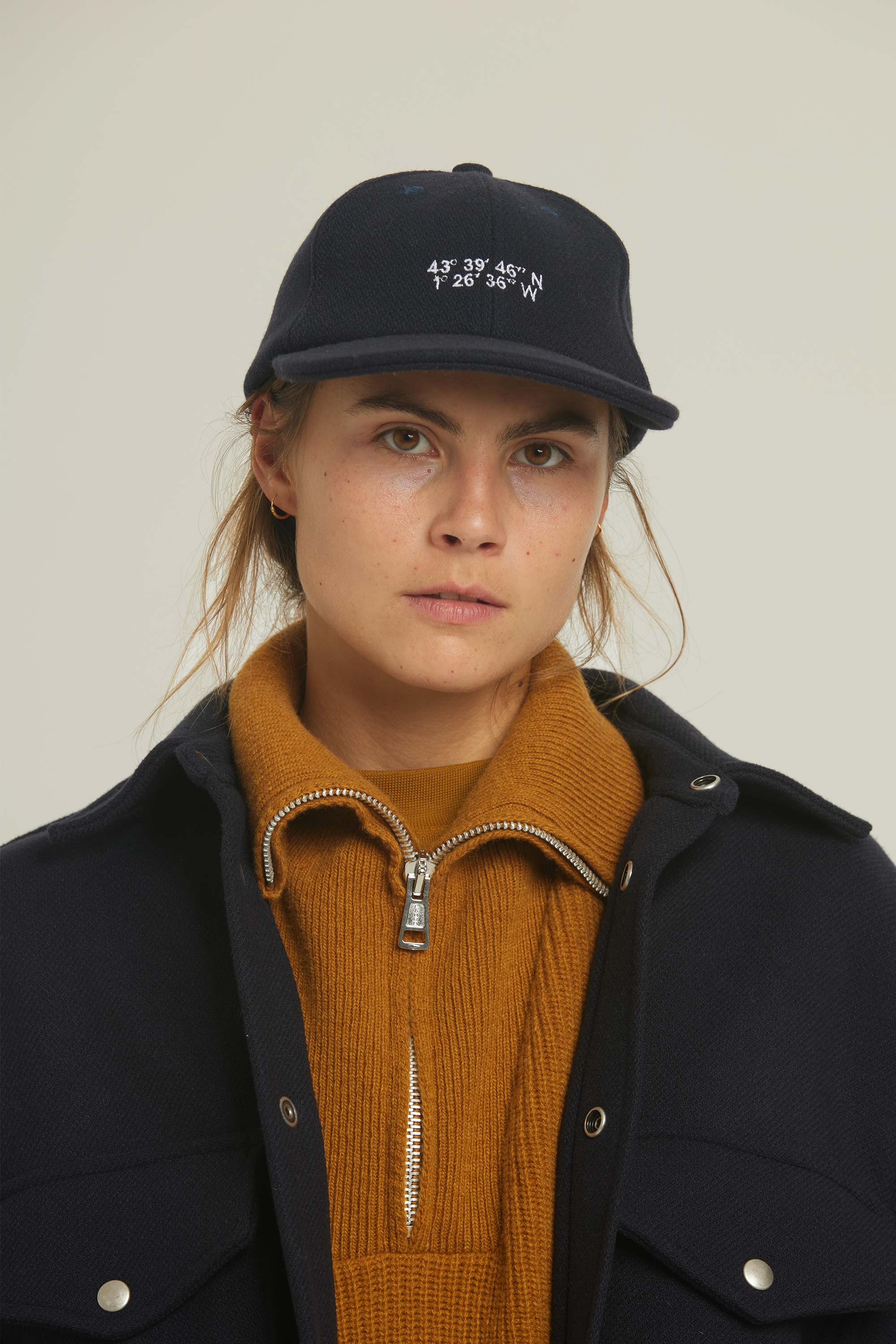 Casquette en laine "Cold Morning" - Marine