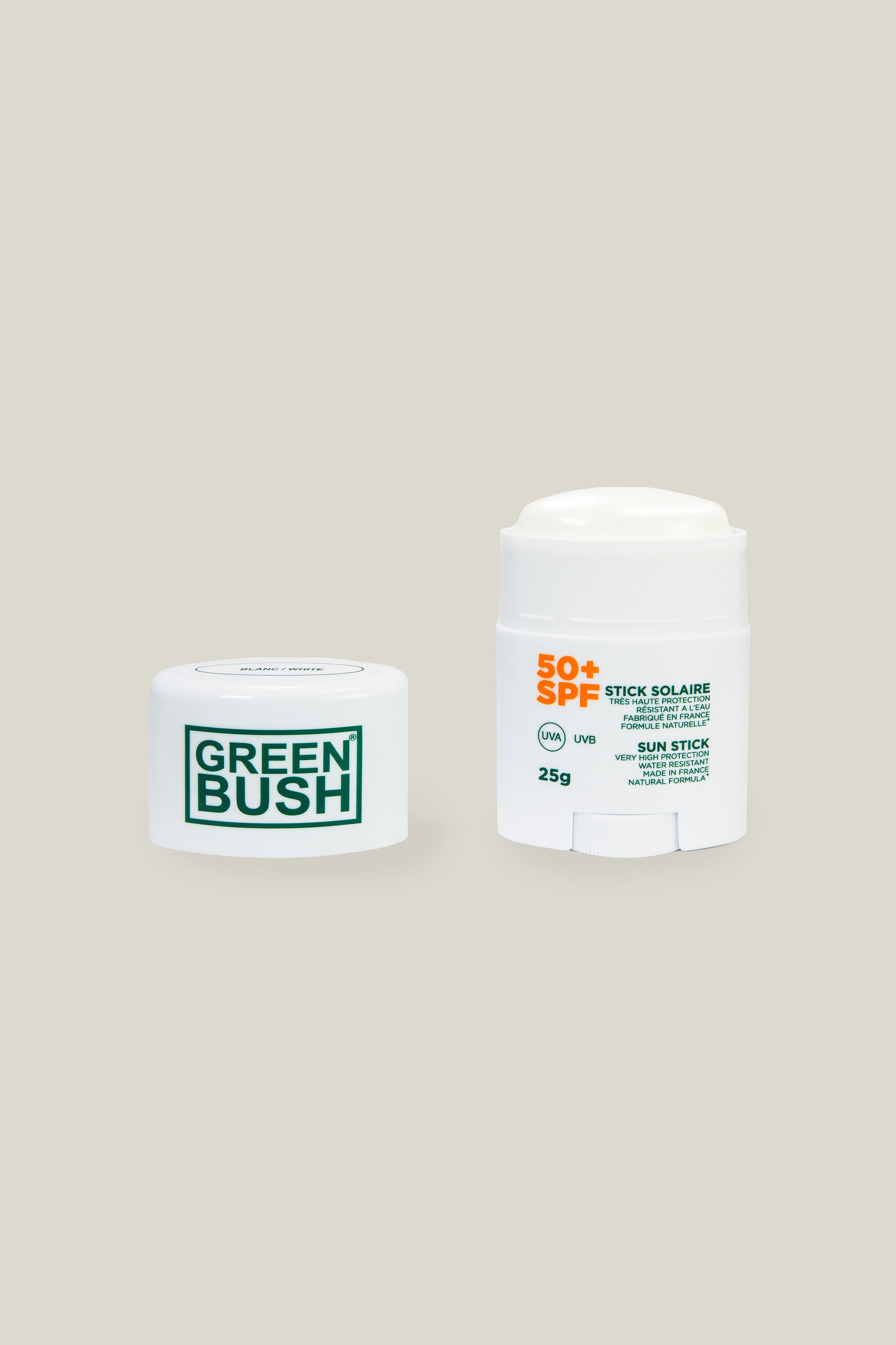 Sun stick SPF50 white - Greenbush - 25g