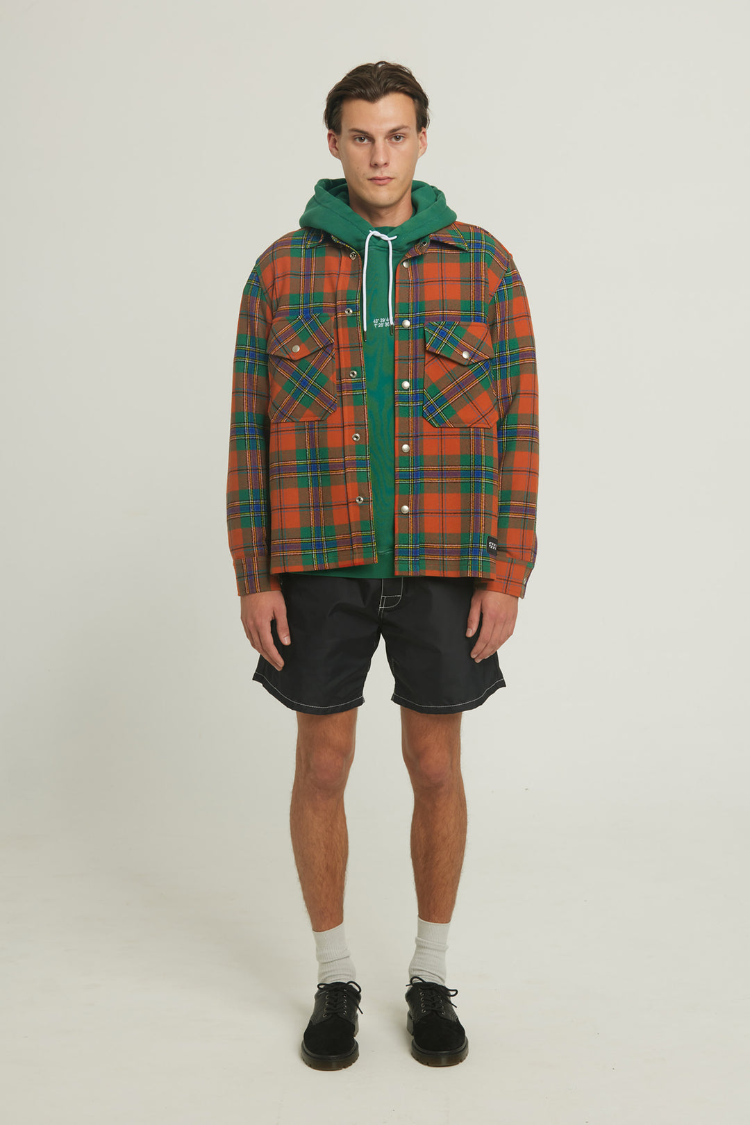 Overshirt jacket in wool "1977" - Tartan