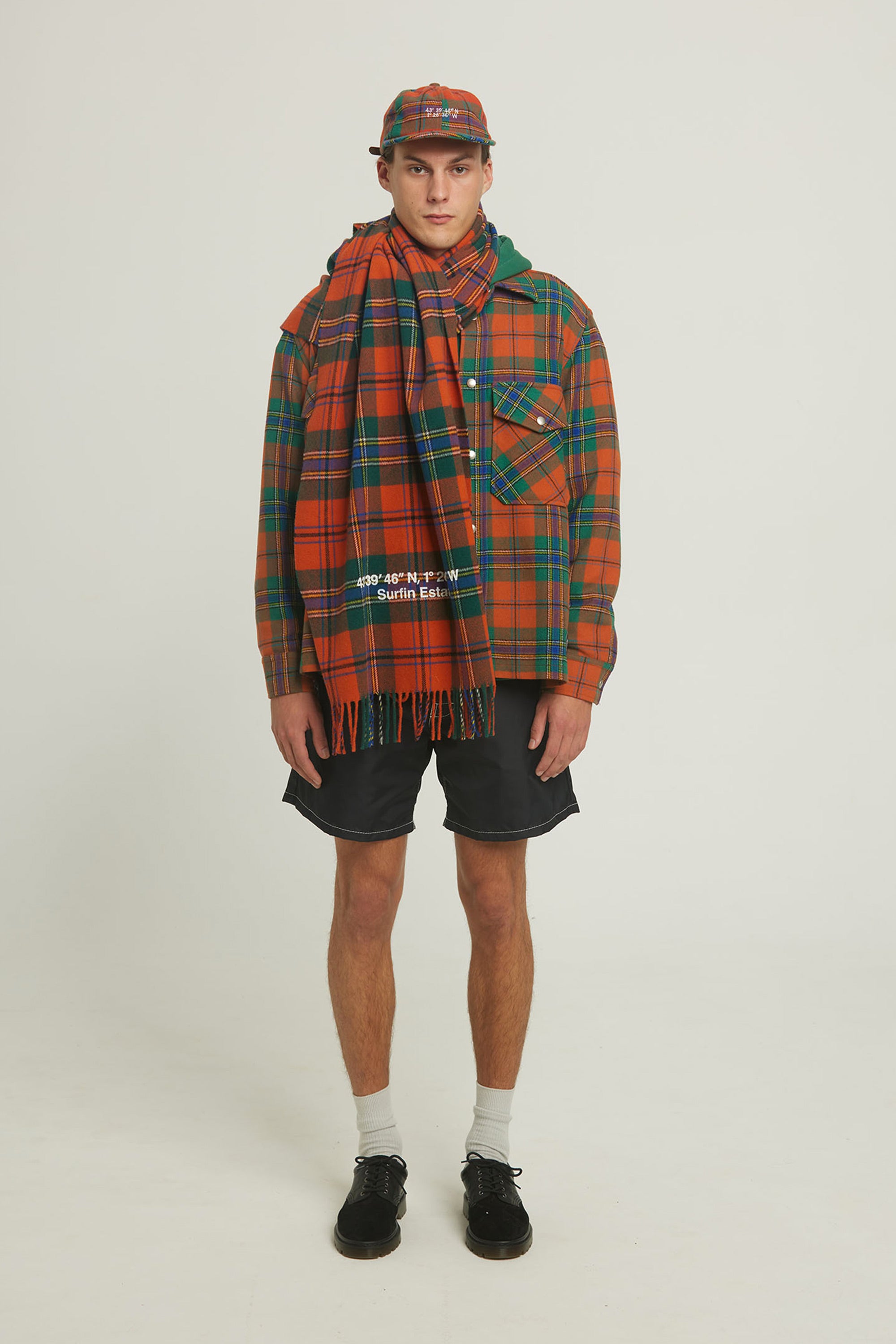 Veste surchemise en laine "1977" - Tartan