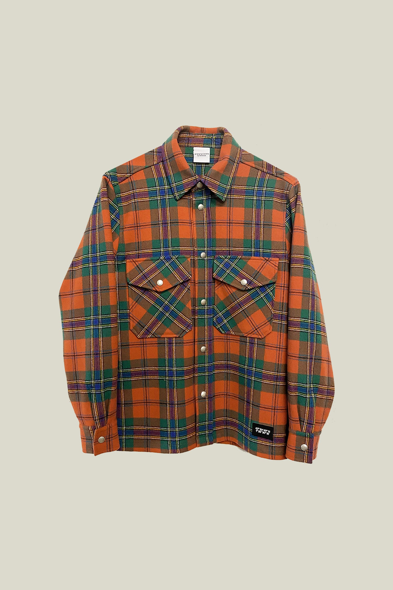 Veste surchemise en laine "1977" - Tartan
